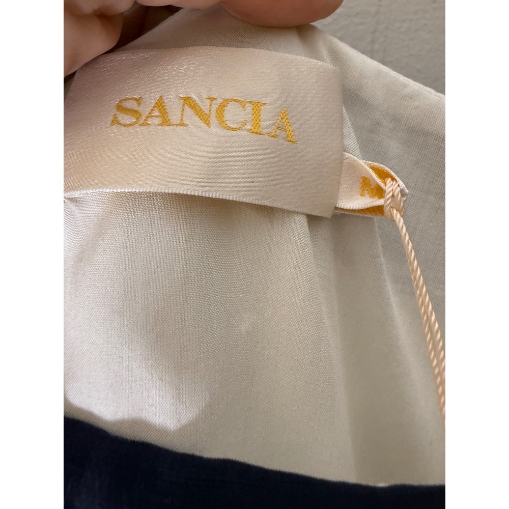Sancia The Julietta Midnight Midi Pockets Linen Blend Dress medium NWT - Picture 5 of 7